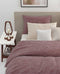 Zohome Kussensloop Lino - Kussenhoes van 60x70 cm - 1 stuk - 100% Katoen - Rood
