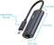 Rapoo USB-C Adapter, USB-C naar Gigabit LAN, grijs