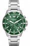 Emporio Armani AR11500 - Herenhorloge 43,5 mm - Chronograaf - Groen/Zilver