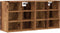 vidaXL - Schoenenkasten - 2 - st - 52x30x50 - cm - oud - houtkleurig