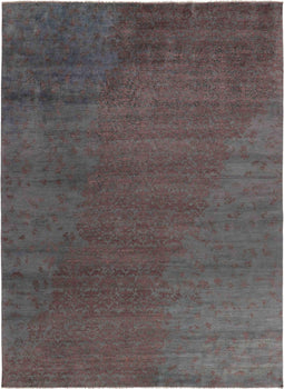 Damask AL-2E HB-6-HB-19 Vloerkleed - 200x300 - Rechthoek - Laagpolig,Vintage Tapijt - Klassiek - Grijs, Rood