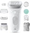 Braun Silk·épil 7 SkinSpa 7-081 - Wet & Dry Epilator - Brede Kop - Massagepad en Ladyshave Scheerkop