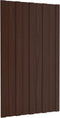 vidaXL - Dakpanelen - 36 - st - 80x45 - cm - gegalvaniseerd - staal - bruin