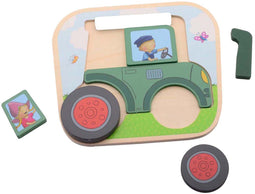Jouéco® 80171 - Fien & Teun tractor puzzel - Educatief spel