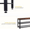 Goliving Schoenenrek - Schoenenbank - 3 lagen - Industrieel - Bruin/Zwart - 80 x 30 x 45 cm