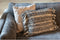 Zuiver Frills Kussen Grijs/Blauw