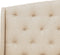 BORDEAUX - Tweepersoonsbed - Beige - 140 x 200 cm - Polyester