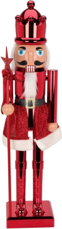 Home & Styling Kerst Notenkraker Staand - 60cm - Rood - Ster