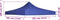 vidaXL - Partytentdak - 3x3 - m - blauw