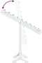 vidaXL - Spiegel - vrijstaand - met - LED's - 34x37x146 - cm - wit