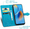 iMoshion Hoesje Geschikt voor Oppo A74 (4G) Hoesje Met Pasjeshouder - iMoshion Mandala Bookcase - Turquoise