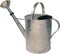 Gieter - zilverkleurig - zink - met broeskop - 9 liter - 56 x 24 x 41 cm