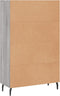 vidaXL - Hoge - kast - 69,5x31x115 - cm - bewerkt - hout - grijs - sonoma - eikenkleurig