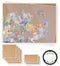Diydash Draaibaar Puzzelbord - Puzzeltafel 1500 stukjes - 6 lades - Hout - Bruin