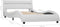 vidaXL - Bedframe - met - LED - kunstleer - wit - 90x200 - cm