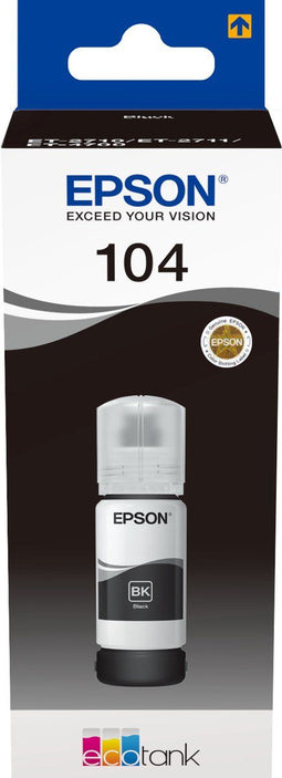 Epson EcoTank 104 - Ink Refill Kit - 4500 Pagina's - Zwart