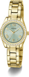 Guess Watches MINI LUNA GW0841L5 - Polshorloge - Goudkleurig - Lichtblauwe wijzerplaat met kristallen