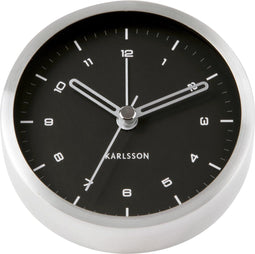Karlsson Wekker Tinge, geborsteld staal/zwart