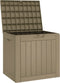 vidaXL - Tuinbox - 55,5x43x53 - cm - polypropeen - grijs