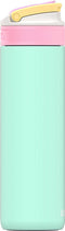 Kambukka Lagoon - Geïsoleerde waterfles 600 ml - Lekvrij met rietje - Turquoise