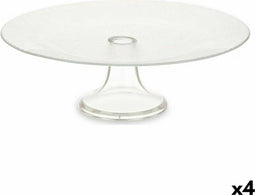 Taartplateau 32 x 10,5 x 32 cm Kristal Transparant (4 Stuks)