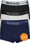 Sloggi Men - Go 3Pack Hipster - Comfortabele elastische boord - Zwart/Grijs/Blauw (3-pack)