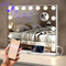 Mirlux Hollywood Spiegel 58x48CM - Bluetooth Spiegel - 15x LED Lampen 3 Lichtstanden 10x Vergroting - Wit