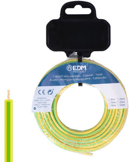 Single-line elektrische kabel EDM 28577 Tweekleurig 5 m h07z1-k