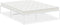 vidaXL - Bedframe - metaal - wit - 140x190 - cm