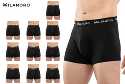 Milanoro 10 stuks - Onderbroeken Maat M - Zwart