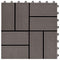 vidaXL - 22 - st - Terrastegels - 30x30 - cm - 2 - m² - HKC - donkerbruin