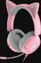 Razer Kraken Kitty V3 X - Hoofdtelefoon met Hoofdband - Ingebouwde microfoon - Roze