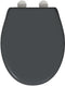 vidaXL - Snelsluit - Toiletbril - met - Soft - Close - Duroplast - in - Anthraciet