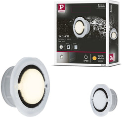 Paulmann Special Line - LED-wandinbouwlamp IP65 rond 76 mm 1,4W 140lm 230V 3000K Opaal