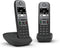 Gigaset A705 Duo - DECT-telefoon - Nummerherkenning Verlicht toetsenbord - Zwart