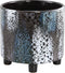 PTMD Snakes Ronde Bloempot Op Voet - H17 x Ø18 cm - Keramiek - Grijs
