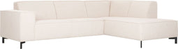 MUST Living Corner sofa Sky right, Teddy Ecru,78x265x197 cm, Right, Ecru