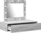 vidaXL - Wandgemonteerde - Makeuptafel - met - LED - Verlichting - - - Grijs - Sonoma