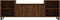 vidaXL - Tv-meubel - 160x35x55 - cm - bewerkt - hout - bruin - eikenkleur