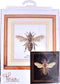 Thea Gouverneur - Borduurpakket met telpatroon - 3017.05 - Voorgesorteerde DMC Garens - Honingbij - Zwart Aida - 17 cm x 18 cm - DIY Kit