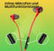 HyperX Cloud Earbuds II - Oordopjes met kabel - 14-mm drivers - Rood