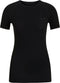 FALKE Wool-Tech Light - Functioneel shirt korte mouwen - Geurneutraliserend - Zwart (maat S)