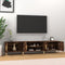 vidaXL - Tv-meubel - 180x31,5x40 - cm - bewerkt - hout - gerookt - eikenkleurig