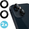 imoshion 2 Pack Camera lens protector| - Screenprotector Geschikt voor - |iPhone 14, iPhone 14 Plus| - |Zwart|