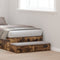 vidaXL - Ligbedlade - in - Gerookt - Eiken - - - 90 - x - 36,5 - x - 16,5 - cm - - - Van - Engineered - Wood