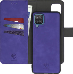 iMoshion Hoesje Geschikt voor Samsung Galaxy A12 Hoesje Met Pasjeshouder - iMoshion Uitneembare 2-in-1 Luxe Bookcase - Paars