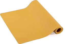 ZICZAC - Tafelloper TOGO - Kunstleder - dubbelzijdig, makkelijk schoon te maken, antislip - - 45x145 cm - Camel