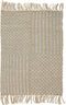 ADABAG - Laagpolig vloerkleed - Beige - 50 x 80 cm - Katoen