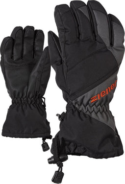 Ziener Agil AS Skihandschoenen Junior Wintersporthandschoenen - Unisex - zwart/grijs