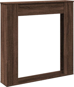 vidaXL - Haardombouw - 100x20x100 - cm - bewerkt - hout - bruin - eikenkleurig